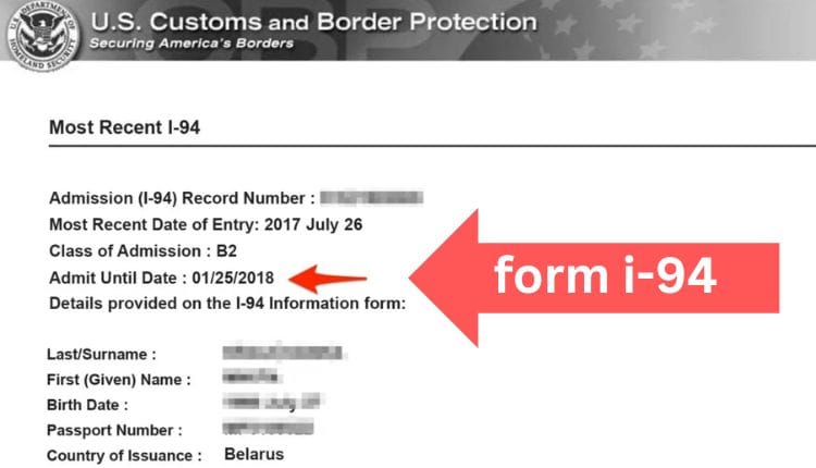 Form I-94: Essential Guide To U.S. Entry - I-94
