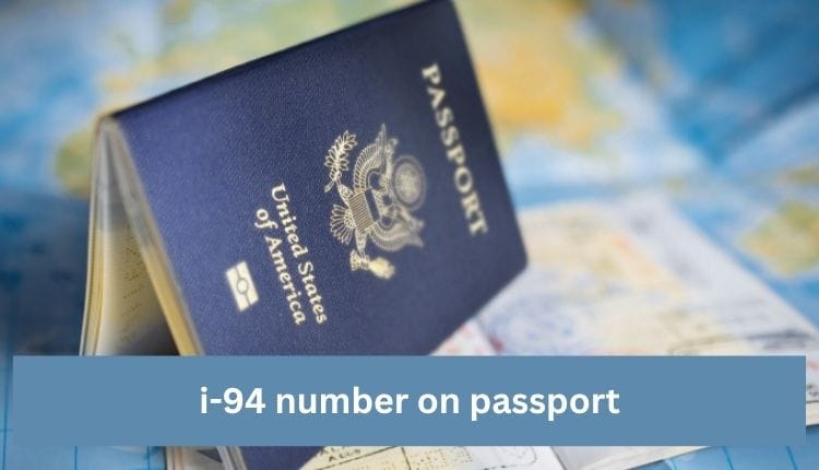 i-94 number on passport